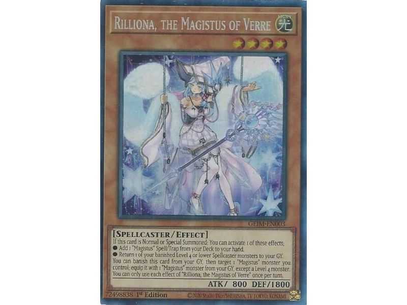 Rilliona, the Magistus of Verre (Collector's Rare) – Genesis Impact | Carta YUGIOH en México