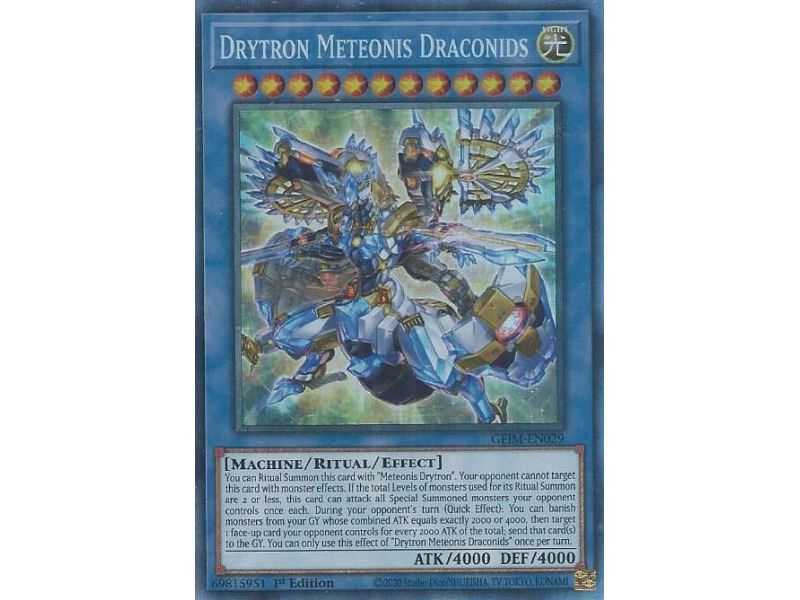 Drytron Meteonis Draconids (Collector's Rare) – Genesis Impact | Carta YUGIOH en México