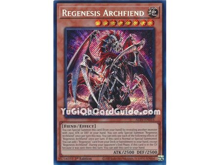 Regenesis Archfiend (Quarter Century Secret Rare)