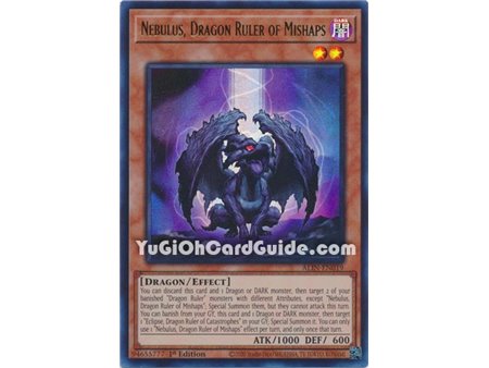 Nebulus, Dragon Ruler of Mishaps (Quarter Century Secret Rare)