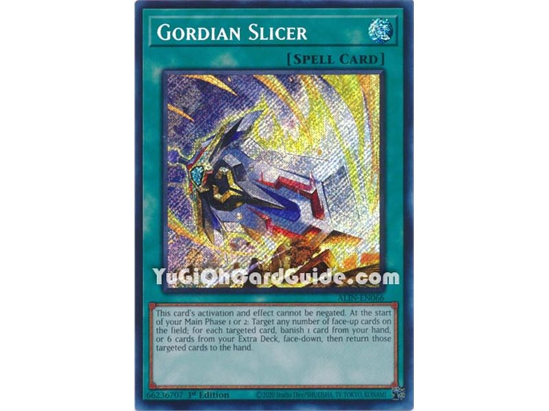 Gordian Slicer (Quarter Century Secret Rare)