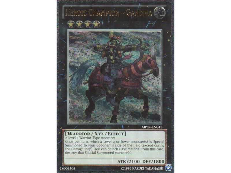 Heroic Champion - Gandiva (Ultimate Rare) – Abyss Rising | Carta YUGIOH en México