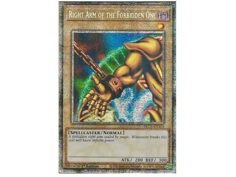 Right Arm of the Forbidden One (Starlight Rare) – Battles of Legend Crystal Revenge | Carta YUGIOH en México