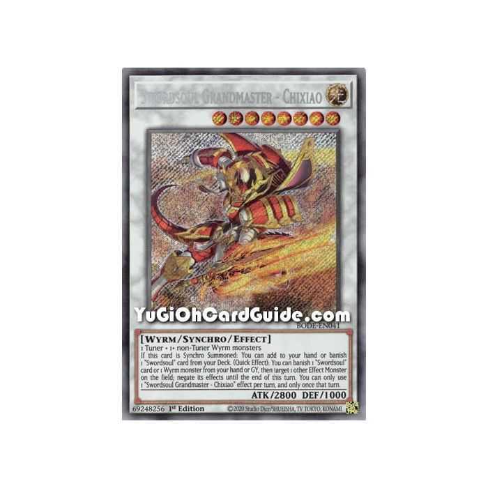 Swordsoul Grandmaster - Chixiao (Starlight Rare) – Burst of Destiny | Carta YUGIOH en México