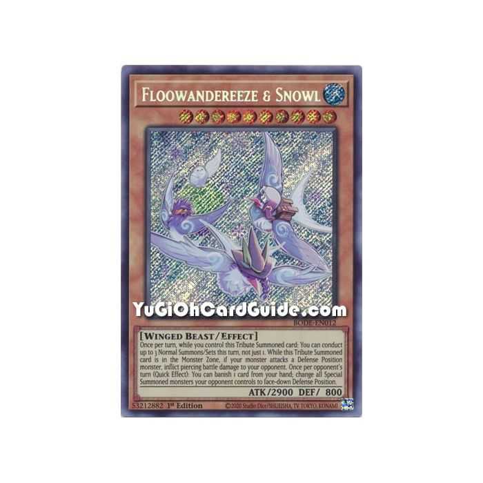 Floowandereeze & Snowl (Starlight Rare) – Burst of Destiny | Carta YUGIOH en México