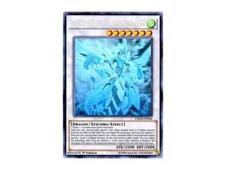 Clear Wing Synchro Dragon (Ghost Rare) – Crossed Souls | Carta YUGIOH en México