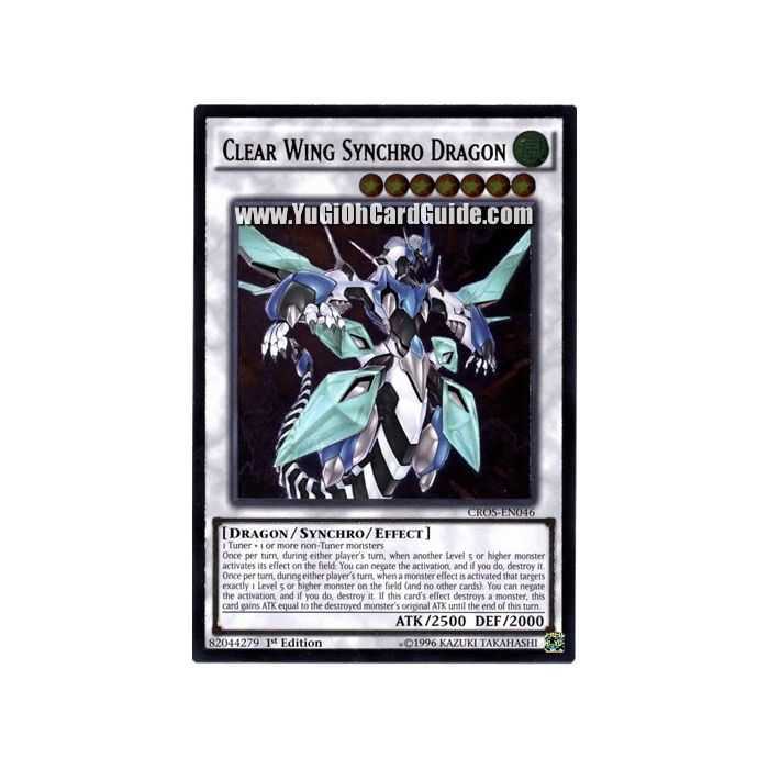 Clear Wing Synchro Dragon (Ultimate Rare) – Crossed Souls | Carta YUGIOH en México
