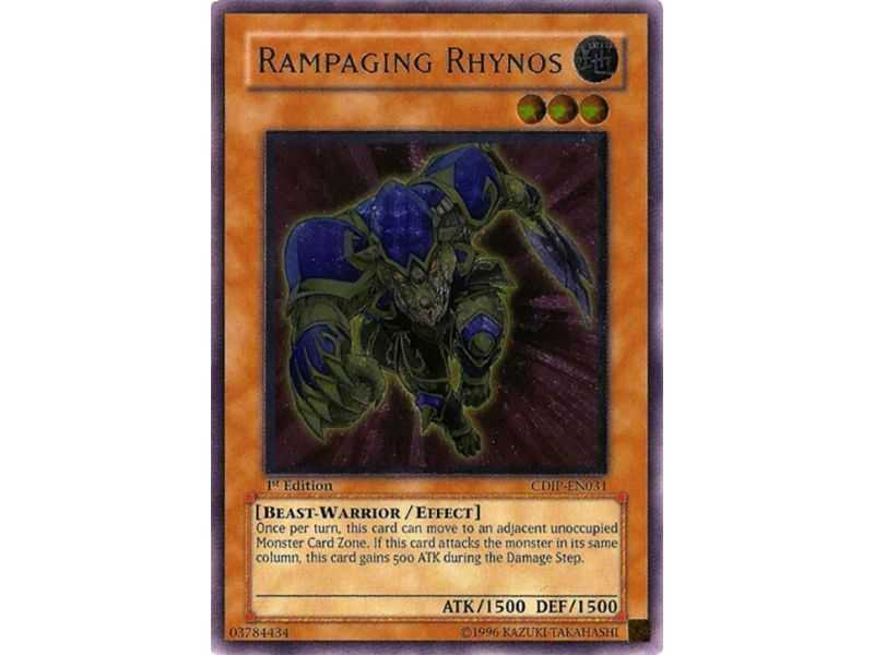 Rampaging Rhynos (Ultimate Rare) – Cyberdark Impact | Carta YUGIOH en México