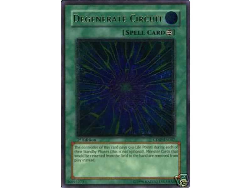 Degenerate Circuit (Ultimate Rare) – Cyberdark Impact | Carta YUGIOH en México
