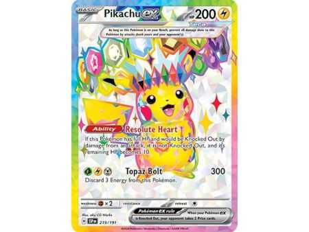 Pikachu ex (Full Art) – SV8 Surging Sparks | Carta POKEMON en México