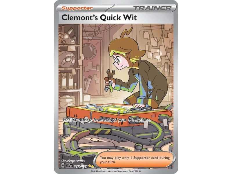 Clemont's Quick Wit (Special Illustration Rare) – SV8 Surging Sparks | Carta POKEMON en México
