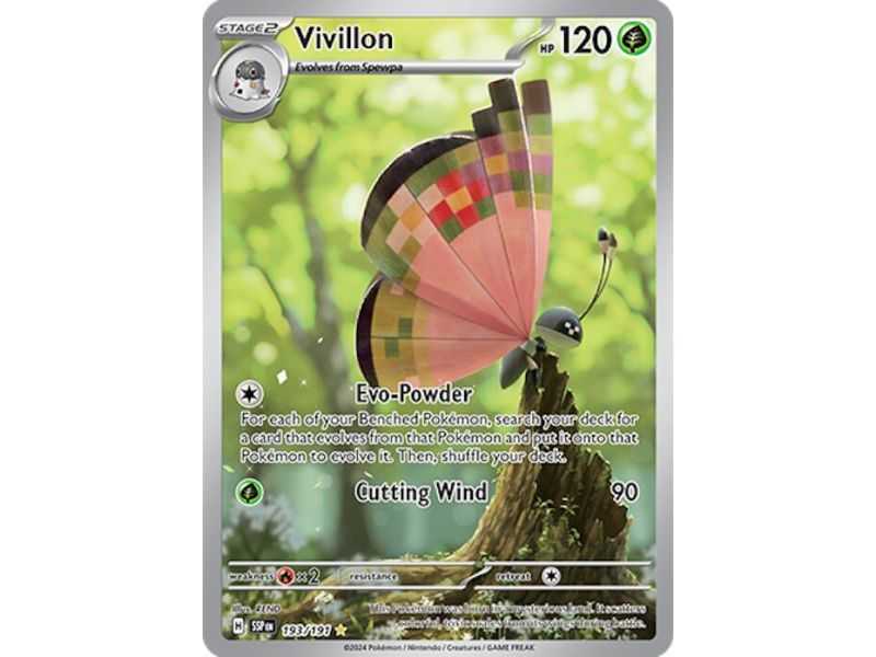 Vivillon (Illustration Rare) – SV8 Surging Sparks | Carta POKEMON en México