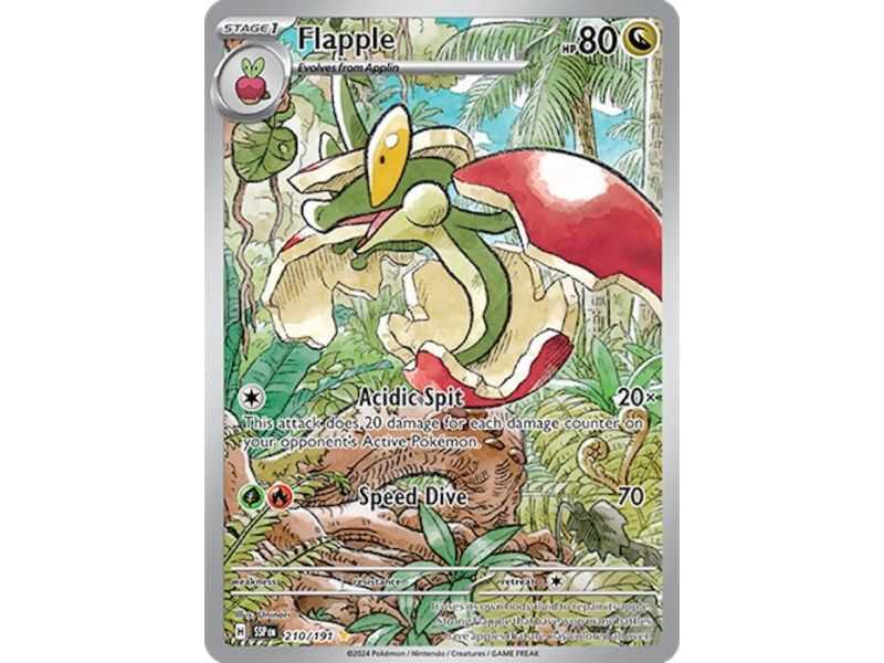 Flapple (Illustration Rare) – SV8 Surging Sparks | Carta POKEMON en México