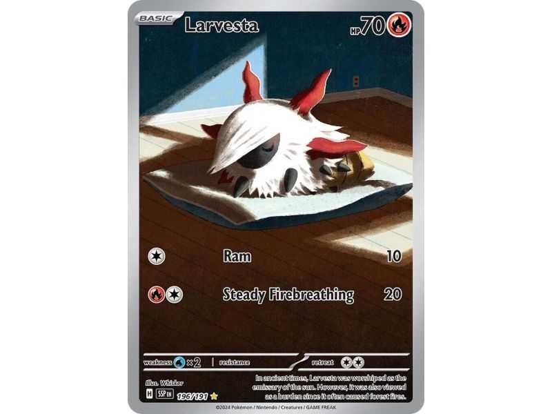 Larvesta (Illustration Rare) – SV8 Surging Sparks | Carta POKEMON en México
