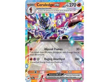 Ceruledge ex (Double Rare) – SV8 Surging Sparks | Carta POKEMON en México