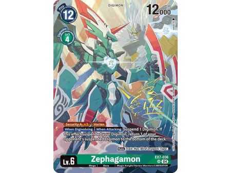 Zephagamon (Rare Pull) – BT21 World Convergence | Carta DIGIMON en México