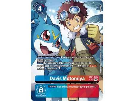 Davis Motomiya (Alternate Art) – BT21 World Convergence | Carta DIGIMON en México