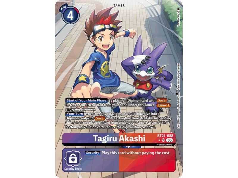 Tagiru Akashi (Alternate Art) – BT21 World Convergence | Carta DIGIMON en México