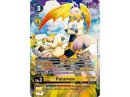 Patamon (Limited Card Pack) – BT21 World Convergence | Carta DIGIMON en México