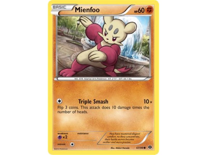 Mienfoo (Common/Reverse Holofoil)