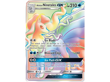 Alolan Ninetales GX (Secret Rainbow Rare)