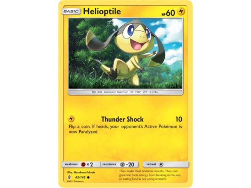Helioptile (Common/Reverse Holofoil) 