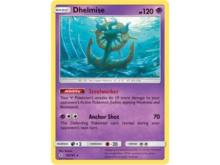Dhelmise (Rare/Reverse Holofoil) 