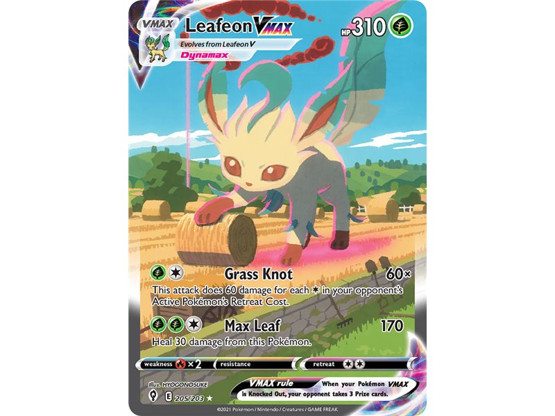 Leafeon VMAX (Alternate Art Secret Rare)
