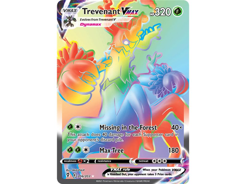 Trevenant VMAX (Rainbow Secret Rare)