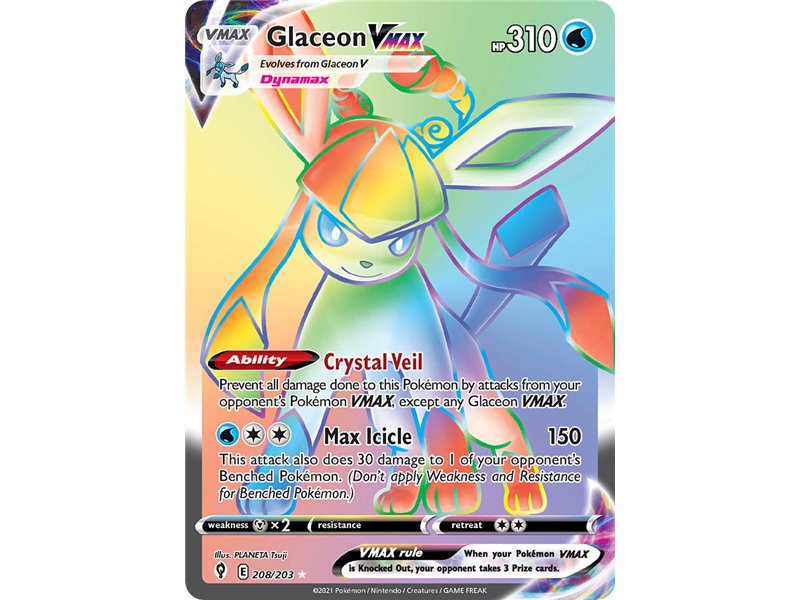 Glaceon VMAX (Rainbow Secret Rare)