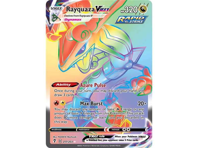 Rayquaza VMAX (Rainbow Secret Rare)