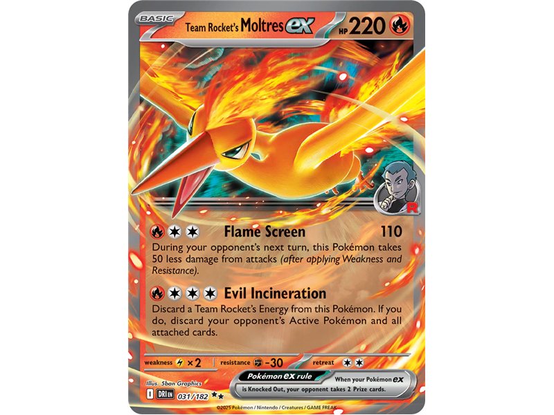Team Rocket's Moltres ex (Double Rare) 