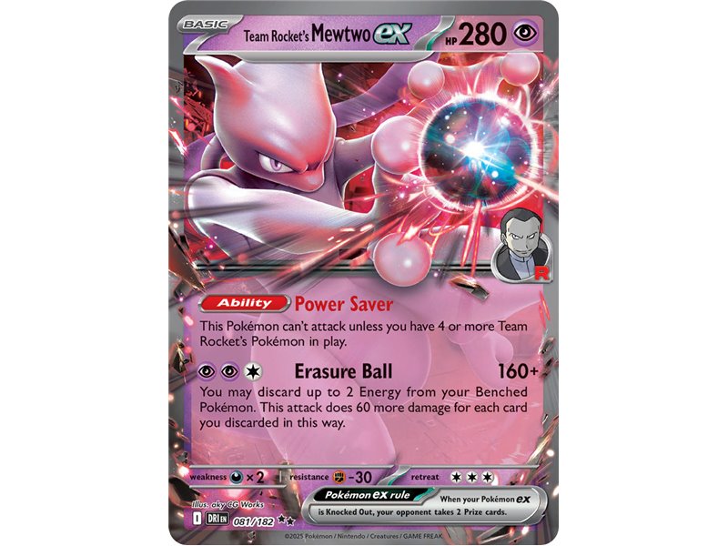 Team Rocket's Mewtwo ex (Double Rare) 