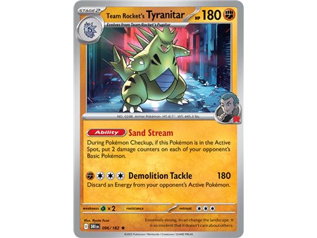 Team Rocket's Tyranitar (Rare Holofoil)