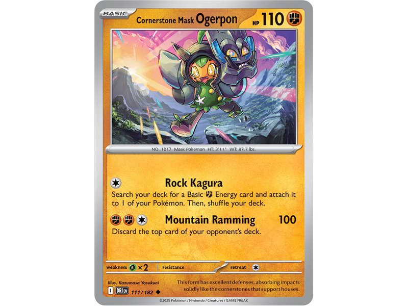 Cornerstone Mask Ogerpon (Uncommon)