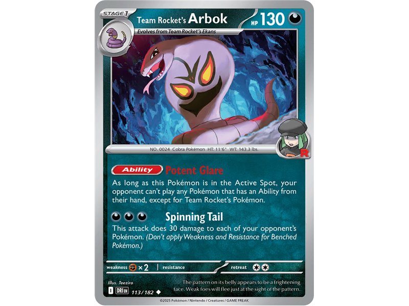 Team Rocket's Arbok (Uncommon)