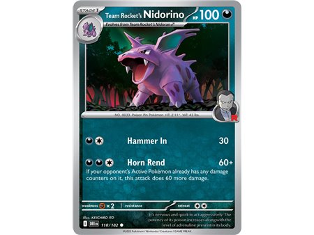 Team Rocket's Nidorino (Common)