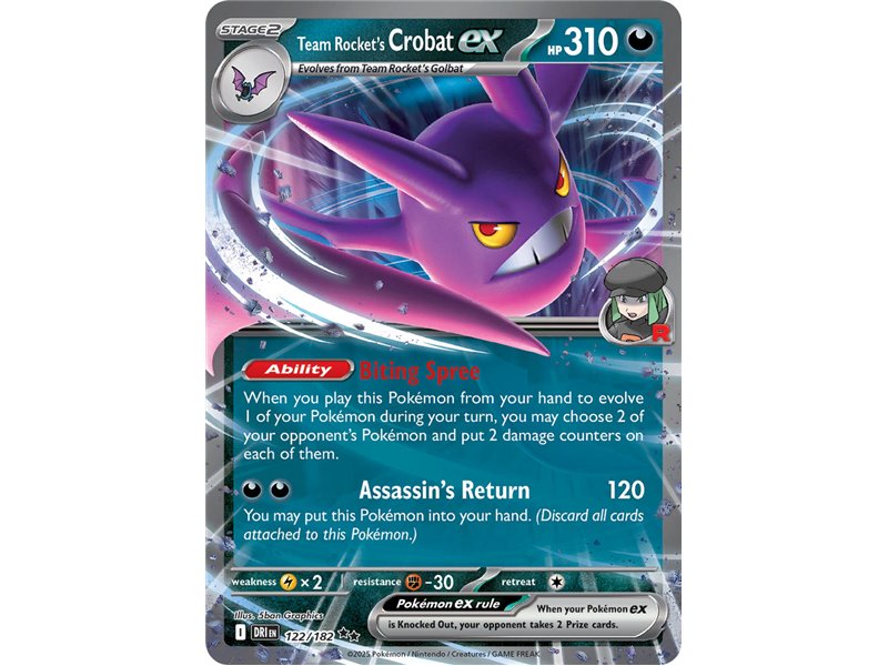 Team Rocket's Crobat ex (Double Rare) 