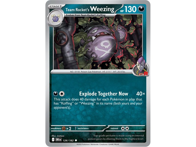 Team Rocket's Weezing (Uncommon)