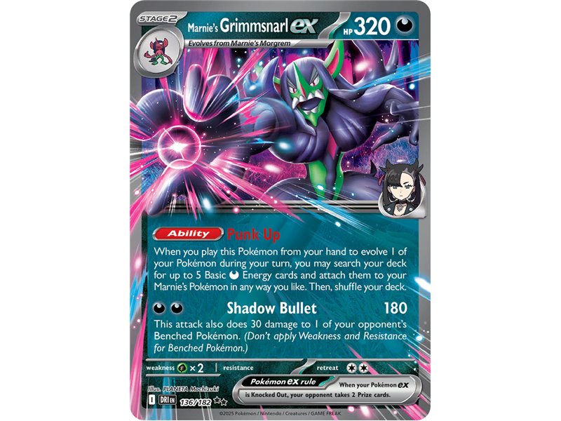 Marnie's Grimmsnarl ex (Double Rare) 