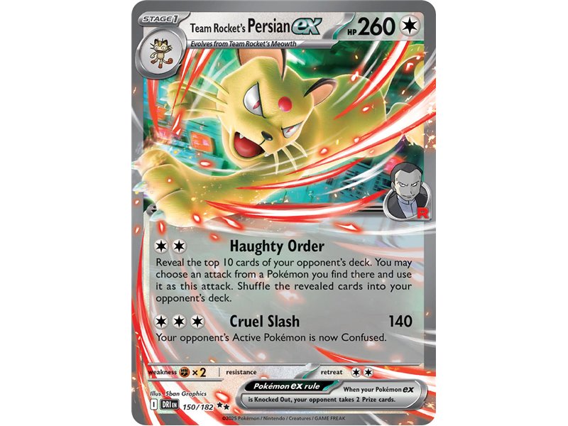 Team Rocket's Persian ex (Double Rare) 