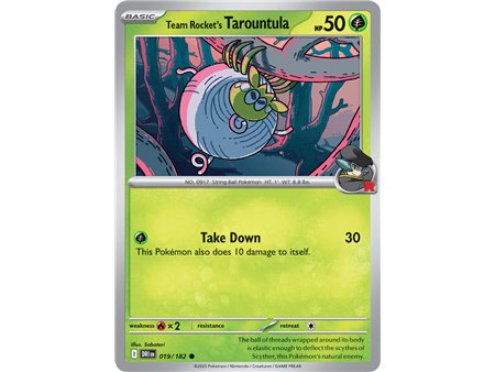 Team Rocket's Tarountula  (Common)