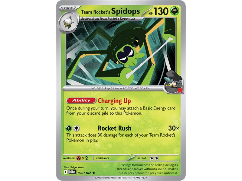 Team Rocket's Spidops (Rare Holofoil)