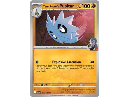 Team Rocket's Pupitar (Common)