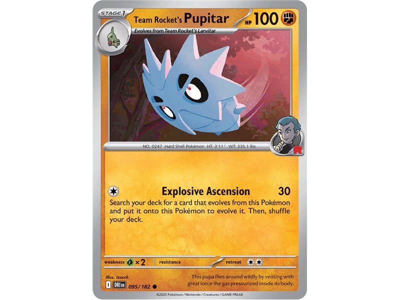 Team Rocket's Pupitar (Common)