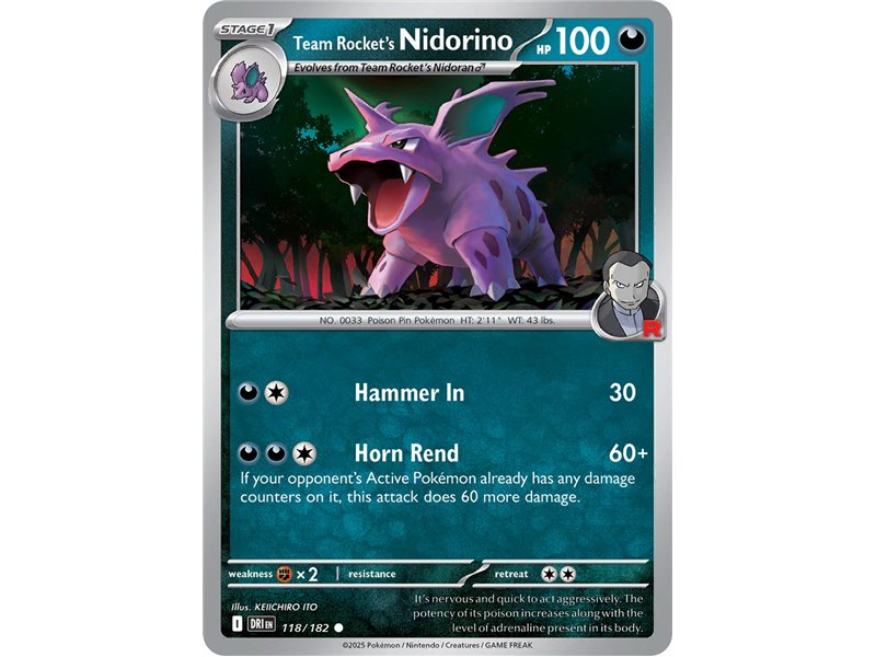 Team Rocket's Nidorino (Common)