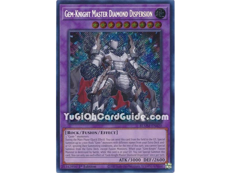 Gem-Knight Master Diamond Dispersion (Secret Rare)