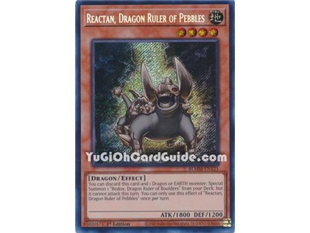 Reactan, Dragon Ruler of Pebbles (Secret Rare)