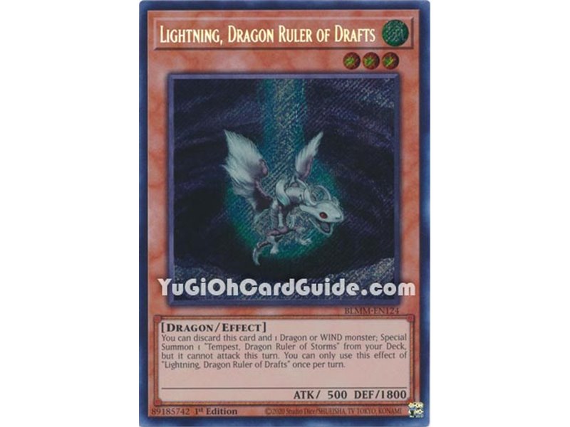 Lightning, Dragon Ruler of Drafts (Secret Rare)