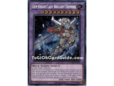 Gem-Knight Lady Brilliant Diamond (Secret Rare)